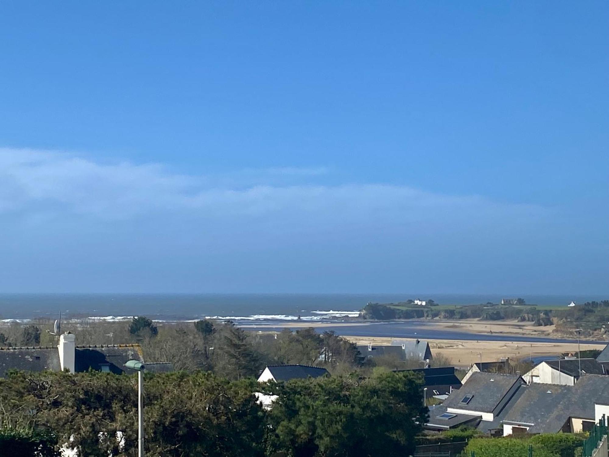 Studio Blue Horizon Vue Mer Guidel-Plage Buitenkant foto